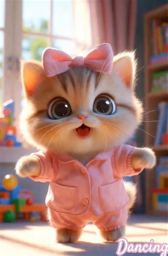 cutest kitty dance😍