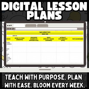 Digital Monthly Lesson Plans | Editable | Differentiated Planning
