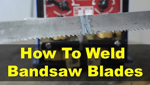How to weld Bandsaw Blade - 4 easy steps to reusing broken bandsaw blades - cruxweld