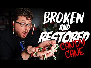 Broken & Restored Candy Cane // Free Tutorial