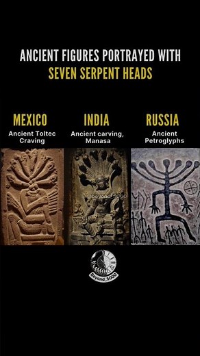 Mysterious ancient figures with seven serpent heads🤯 #beyond5000 #history