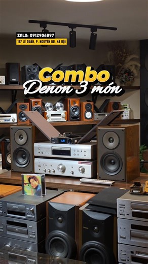 Combo 3 món DENON: Ampli 390SE, CD 755SE, Loa E232 vừa tiền, chơi nhạc vàng cực hay - LH: 0912906897