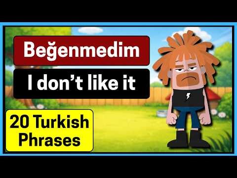 Learn 20 Turkish Phrases For Absolute Beginners | Turkish For Beginners| ‪@ZekoTurkish‬