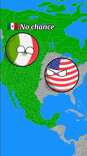 What if World restart ? 😱 USA vs Mexico #shorts #geography #countryballs