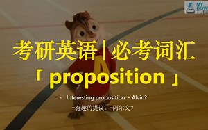 考研英语 | 必考词汇12-【proposition】