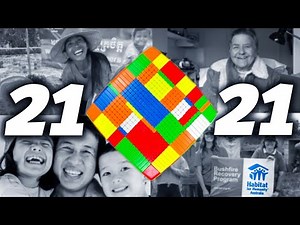 21x21 Rubik's Cube LIVE Solve For Charity ❤️ (ft. Jperm, Feliks Zemdegs, Cube Head & more!)