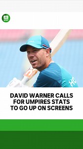 6.5K views · 133 reactions |  Would you like to see umpire stats on the big screen? ☝️  "Over the period of time, obviously players get dropped for poor performances. It's never explained to us about how or what goes on with the (umpire)'s panel." David Warner has compared the situation to that of the NRL, where referees are routinely dropped after poor decisions.   Read more: https://ab.co/46M3z2G  Hear the World Cup on ABC Listen: ab.co/3ZNQin6 | ABC Sport | Facebook