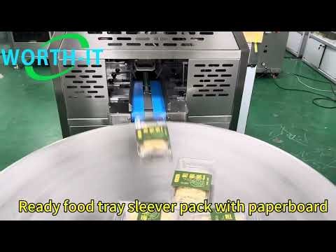 55 packs per minute ready food tray sleever