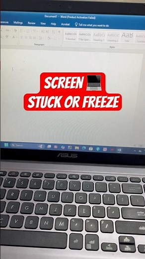 Laptop Screen Stuck or Freeze?