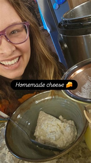 燎 Making homemade cheese hits different! ‍✨ No preservatives, no...
