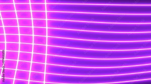 Lines of Electrical Pink Light in a Spreadsheet Like Grid of Bars