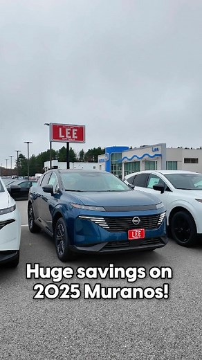 We have great deals going on for all of the 2025 Nissan Muranos that are still on our lot! Save up to $9,000 when you find your new Murano at Lee. Total Savings and Rebates up to $9,000 are being offered while Supplies Last! Max Savings must be Financed with the Dealership and is Not Compatible with Nissan's Special APR Program. Offer valid on 11/04/2025 through 12/31/2025. See Dealer for details. VIN: 5N1AZ3DT3SC128102 . . . #features #dealership #saving #Sale #deals #Nissan #NissanMurano #newn