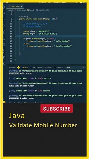 Java Interview Questions, Java Tutorial For Beginners (Validate Mobile) Java in Telugu, Java Course