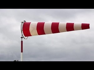 Windsock At The Airport Stock Video