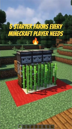 5 Starter Farms Every Minecraft Player Needs 🔥
