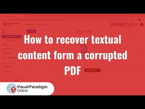 How to Recover Textual Content form a Corrupted PDF