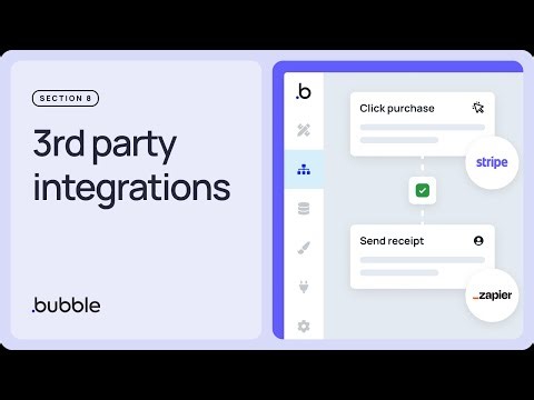 Third-party integrations: Getting started with Bubble (Lesson 8.8)