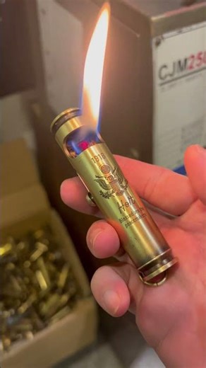A Custom Brass Lighter Made for Holt.