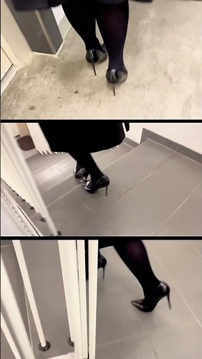 Messy Pumps Challenge | High Heels & Pantyhose Mud Walk 🌧️