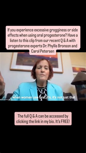 Jill Chmielewski on Instagram: "Progesterone is one of the most important, yet underrated hormones we make. Many women find that when they take oral progesterone, they feel excessively groggy or sedated, sometimes so much that they stop using it. In our recent Q&A with progesterone experts Dr. Phyllis Bronson and Carol Petersen, we talked about why this might be happening. It often has less to do with the hormone itself, and more to do with how well your body can process and clear it. Your liver