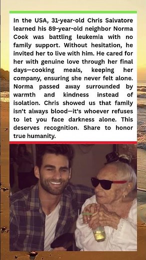 31 year old invites dying neighbor to live with him #emotionalstory #inspiringstory