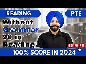 PTE reading 90 score without grammar, how to improve reading best tips ( Gurwinder Sir )