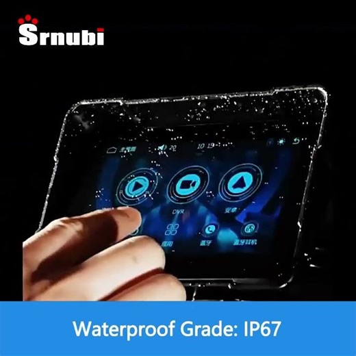 Jansite – écran de navigation GPS sans fil pour moto, 5/7 pouces