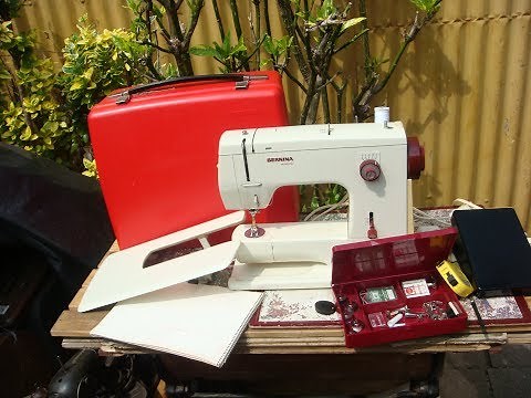 BERNINA 807 MINIMATIC HEAVY DUTY SEWING MACHINE SEE VIDEO