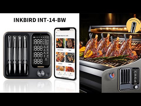 Best Choice for Perfect BBQ | INKBIRD INT-14-BW 4-Probe WiFi Wireless BBQ Thermometer