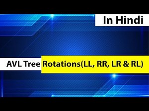 AVL Tree Rotations (LL, RR, LR & RL) in Hindi l Data structure | Tpoint Tech