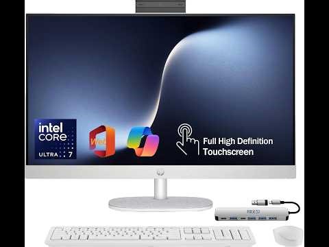 HP 27” FHD Touchscreen All-in-One – Everything to Just Work, Intel Core Ultra 7 155U, 16GB