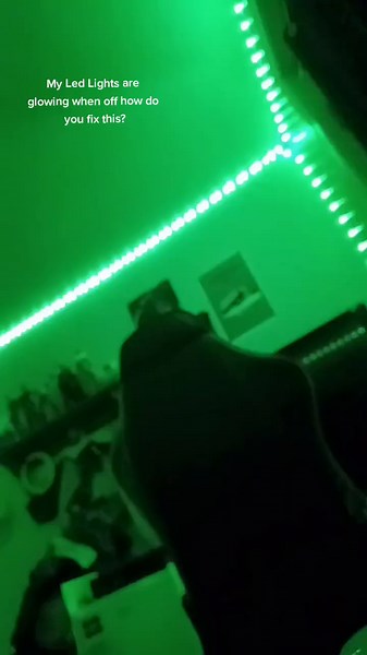 How do you fix Led Lights glowing when off? #ledlights #glow #off #tre...