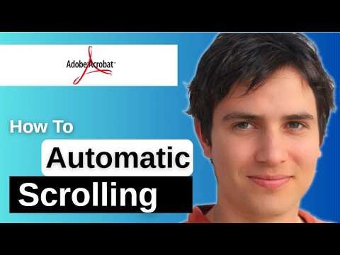 How To Do Automatic Scrolling In Adobe Acrobat