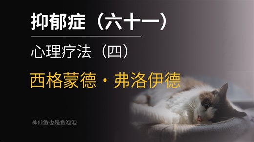 抑郁症（六十一）心理疗法（四）——西格蒙德·弗洛伊德