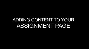 Uploading Content to Your Workflow Assignment Page