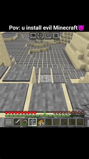 pov: u install evil Minecraft😈 #minecraft #memes #shorts
