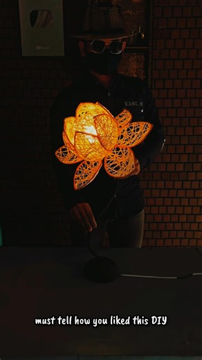 This Handmade Lamp Made My Room 10x Better 😍 | Easy DIY #shorts #diy #aesthetic