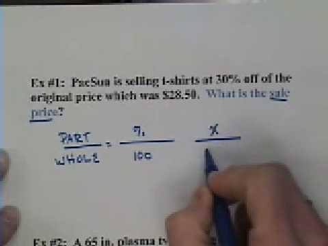 SOlving mark-up and discount problems with proportions