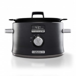 Calphalon Digital Saute 5.3 qt Slow Cooker Dark Stainless Steel