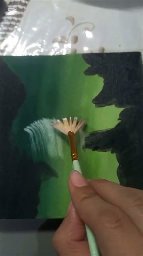 black green yellow painting on canvas #art#painting#canvas# small square shape#colours#blackgreen