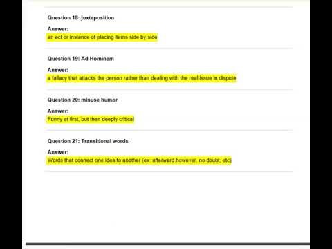 ENGLISH GED TEST EXAM QUESTIONSActual Qs and Ans - Expert-Verified Explanation