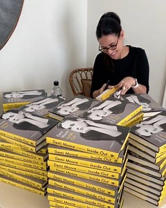 39K views · 2.5K reactions | signing away...  #InsideOutBook | Demi Moore | Facebook