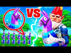 GÉANT LAMA VS MINI LAMA sur FORTNITE !!