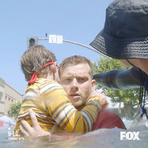 Here's an exclusive sneak peek at Buck and Christopher's intense tsunami scenes from Season 3. Check out a brand-new episode of 9-1-1 — tonight at 8/7c on FOX. | 9-1-1 on ABC