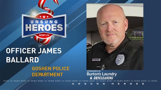 Officer James Ballard of the Goshen Police Department