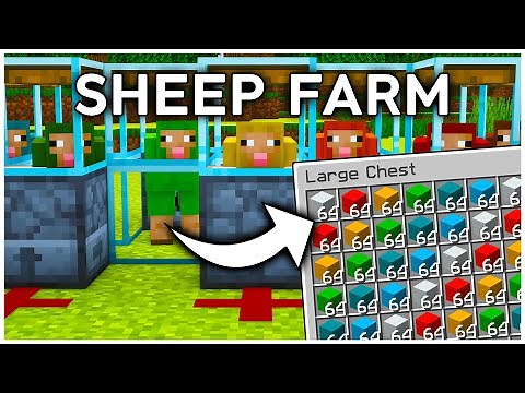 The EASIEST Sheep Farm in Minecraft Java 1.21+ (Tutorial)