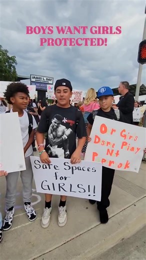 students at a Temecula Valley middle school (@TVUSD) in CA stage a walkout to PROTEST the district's woke policies that allow MALES to invade the FEMALE restrooms. | Real Jesse Holguin