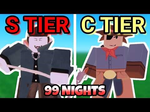 *NEW* ALL 5 STAR CLASSES TIER LIST 99 Nights In The Forest, Cyborg, Vampire, 6 Star Class, #roblox
