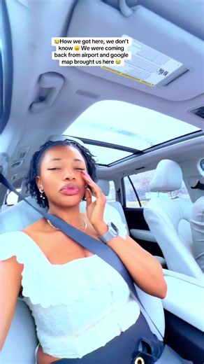😭How we got here, we don’t know 😩 We were coming back from airport and google map brought us here 😭 #olivia_chukwu