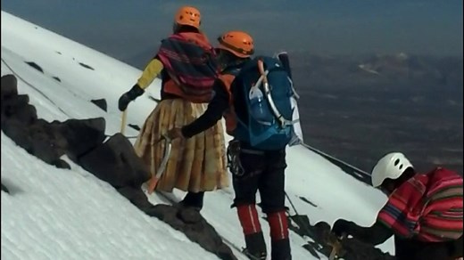 38K views · 1K reactions | Meet a group of Bolivian cholita climbers who hope to summit some of the highest mountains in the country. Some of the women are in their 50s. Many of them work as cooks for their husbands who are mountain guides. Cholitas, or women who dress in indigenous clothing, are making a comeback in modern Bolivian culture – proudly sharing with the world who they are. | CNN International | Facebook